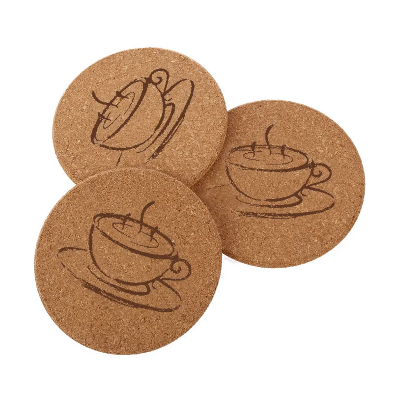 GreWare™ 300pcs Natural Cork Round Coasters | Eco-Friendly Heat Resistant Cup Mats 1