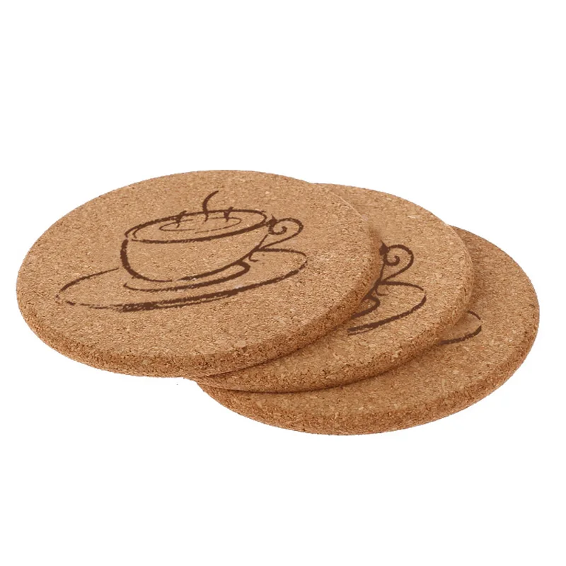 GreWare™ 300pcs Natural Cork Round Coasters | Eco-Friendly Heat Resistant Cup Mats 3