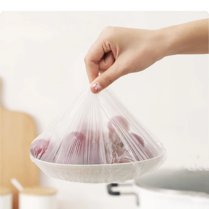Greware™ Colorful Disposable Saran Wrap – Food-Grade Fresh-Keeping Plastic Bags for Refrigerator & Kitchen (200/100/50/20 pcs) 5