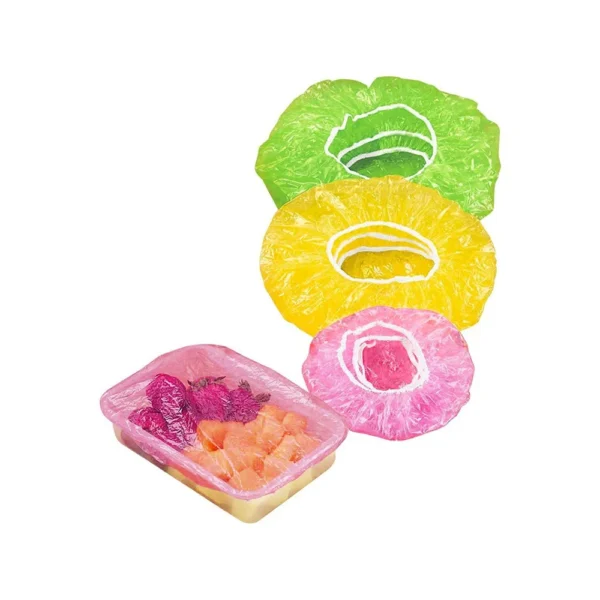 24pcs Elastic Food Covers Lids For Fruit Or Bowls Cups Food Cover Set Sealed Food Stretch Wrapping Food Preservation Bags 1