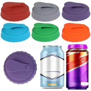 Greware™ Reusable Silicone Can Lids – Universal Soda, Cola, and Beer Can Covers 1