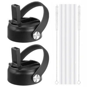 Greware™ Flex Straw Lid for Hydro Flask Wide Mouth Bottles – Replacement Lid with Straw and Handle 1