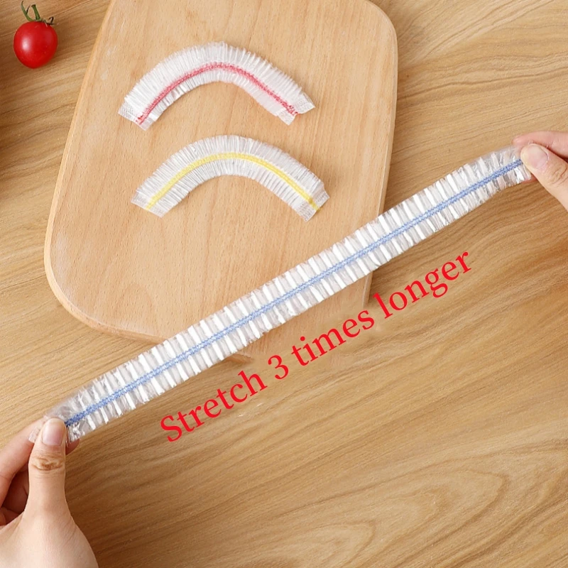 Greware™ Colorful Disposable Saran Wrap – Food-Grade Fresh-Keeping Plastic Bags for Refrigerator & Kitchen (200/100/50/20 pcs) 6