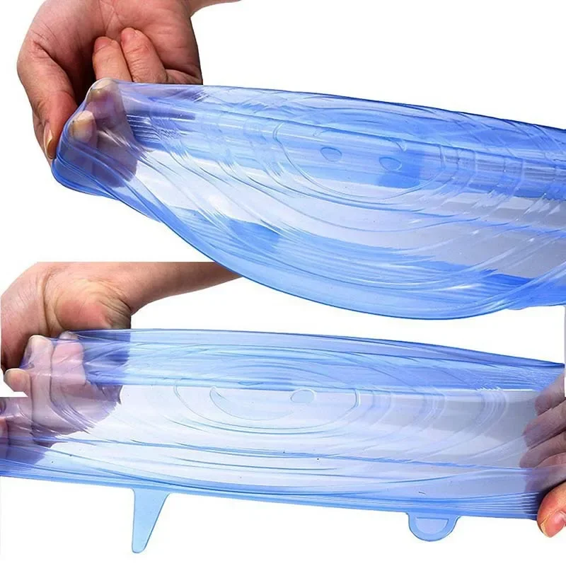 Greware™ 12-Piece Universal Silicone Stretch Lids – Round & Square Food Covers for Bowls, Cans, and Containers 6