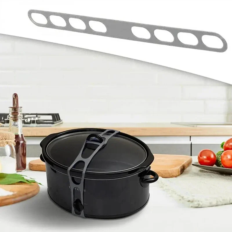 Greware™ Reusable Silicone Lid Strap – 54cm Universal Elastic Band for Securing Pot Lids, Containers, and Lunch Boxes 2